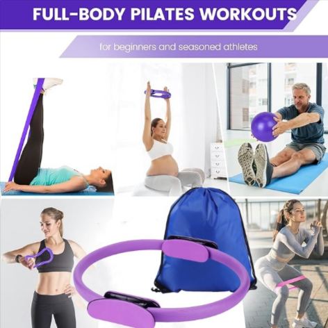 13-Piece Yoga & Pilates Complete Set — Home Workout Kit for Women