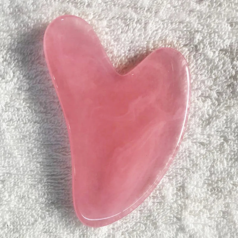 Rose Pink Gua Sha Facial Massage Board — Face, Neck & Body