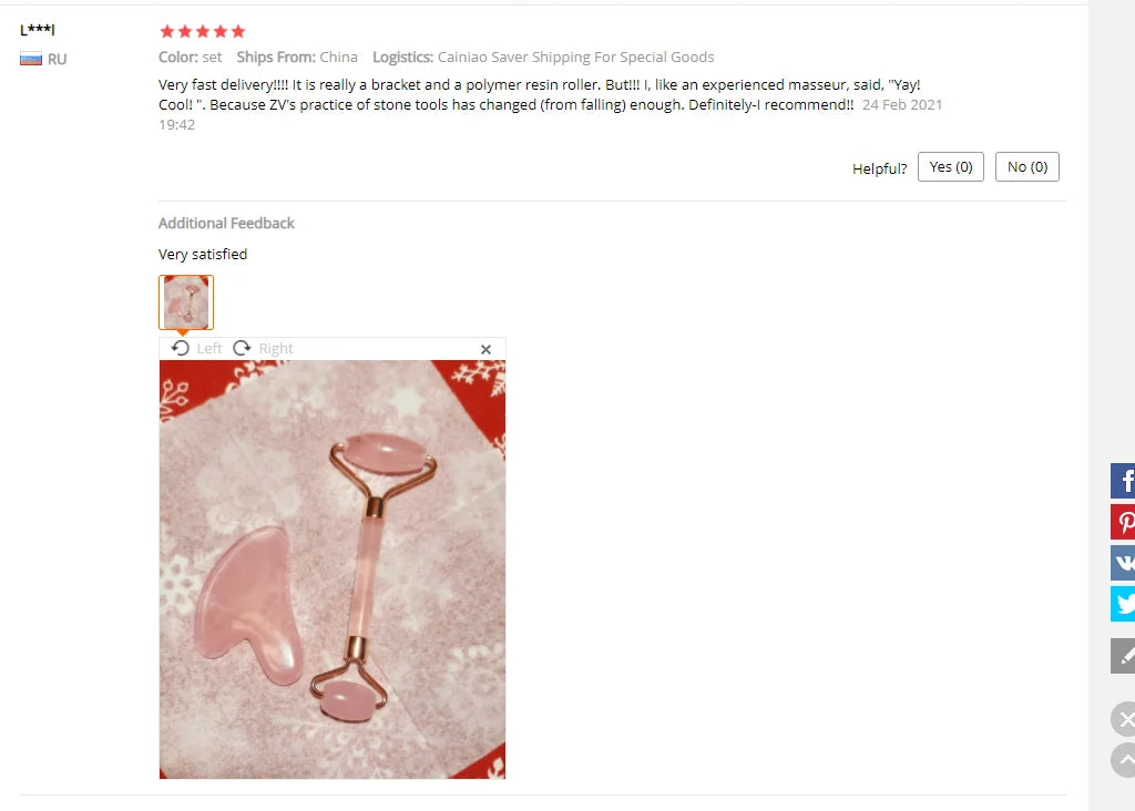 Pink Resin Jade Roller & Rose Quartz Gua Sha Facial Massage Set