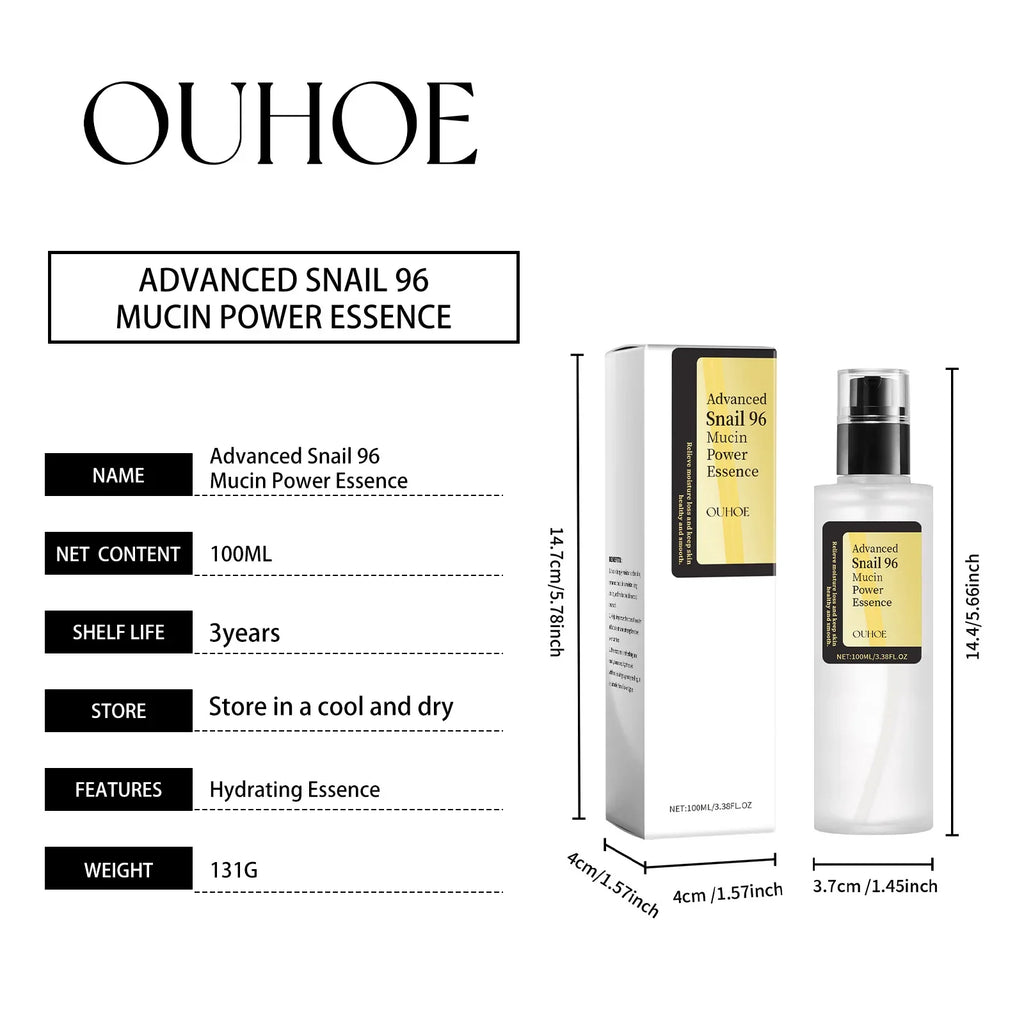 Advanced Snail 96 Mucin Power Essence — Brightening & Firming