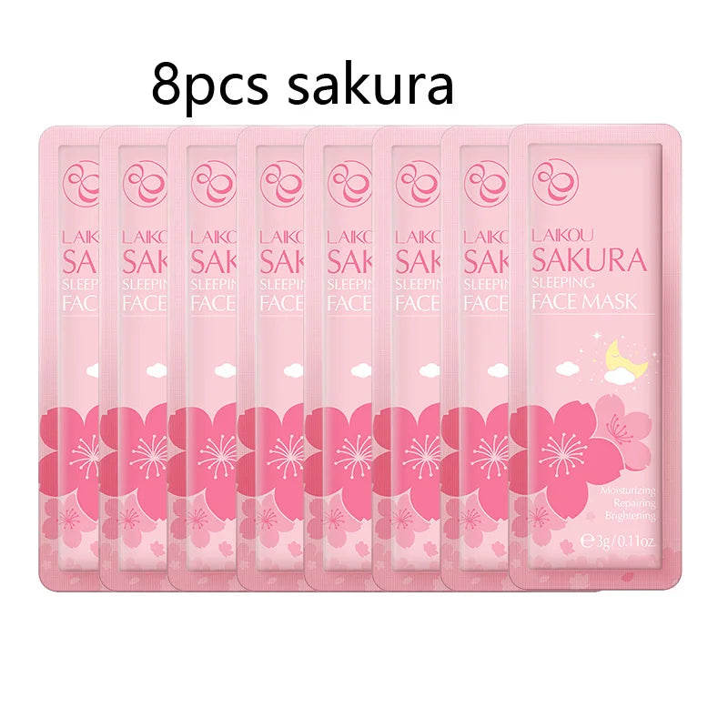 LAIKOU Moisturising Sleeping Face Mask Set — 8 Pack