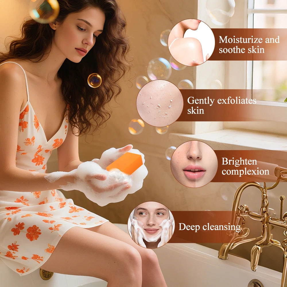 Persimmon Brightening Exfoliating Soap Bar