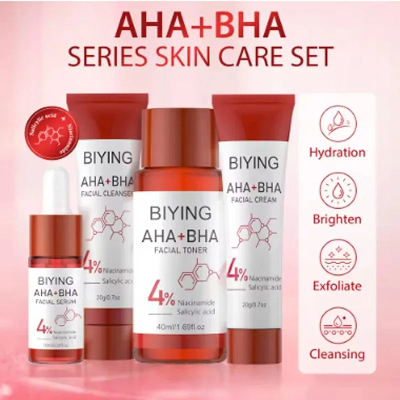 AHA BHA Korean Skin Care Complete Routine Set