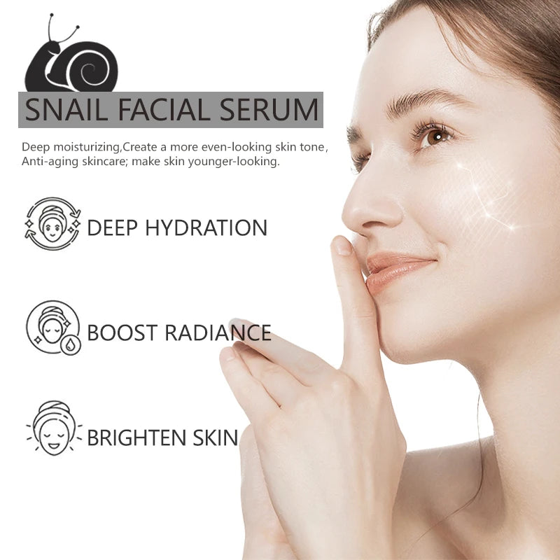 Snail Mucin Serum with Niacinamide, Hyaluronic Acid & Collagen