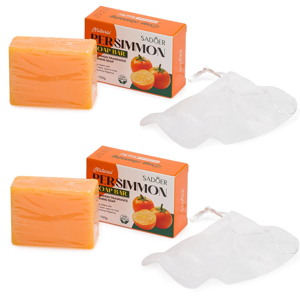 Persimmon Brightening Exfoliating Soap Bar
