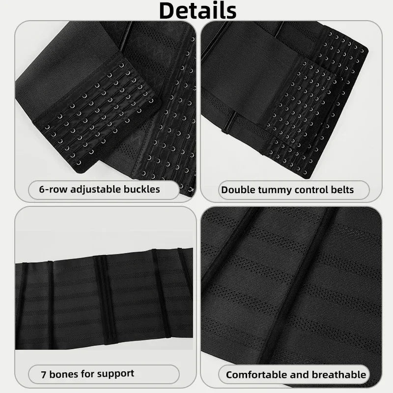 Women's Double Tummy Control Waist Trainer Corset