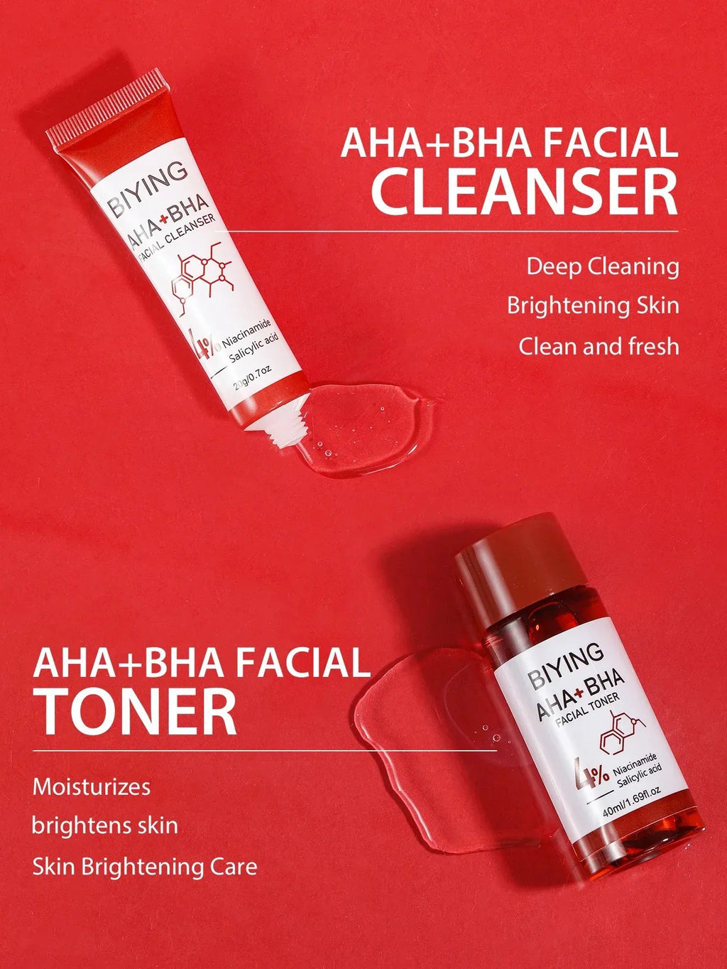 AHA BHA Korean Skin Care Complete Routine Set