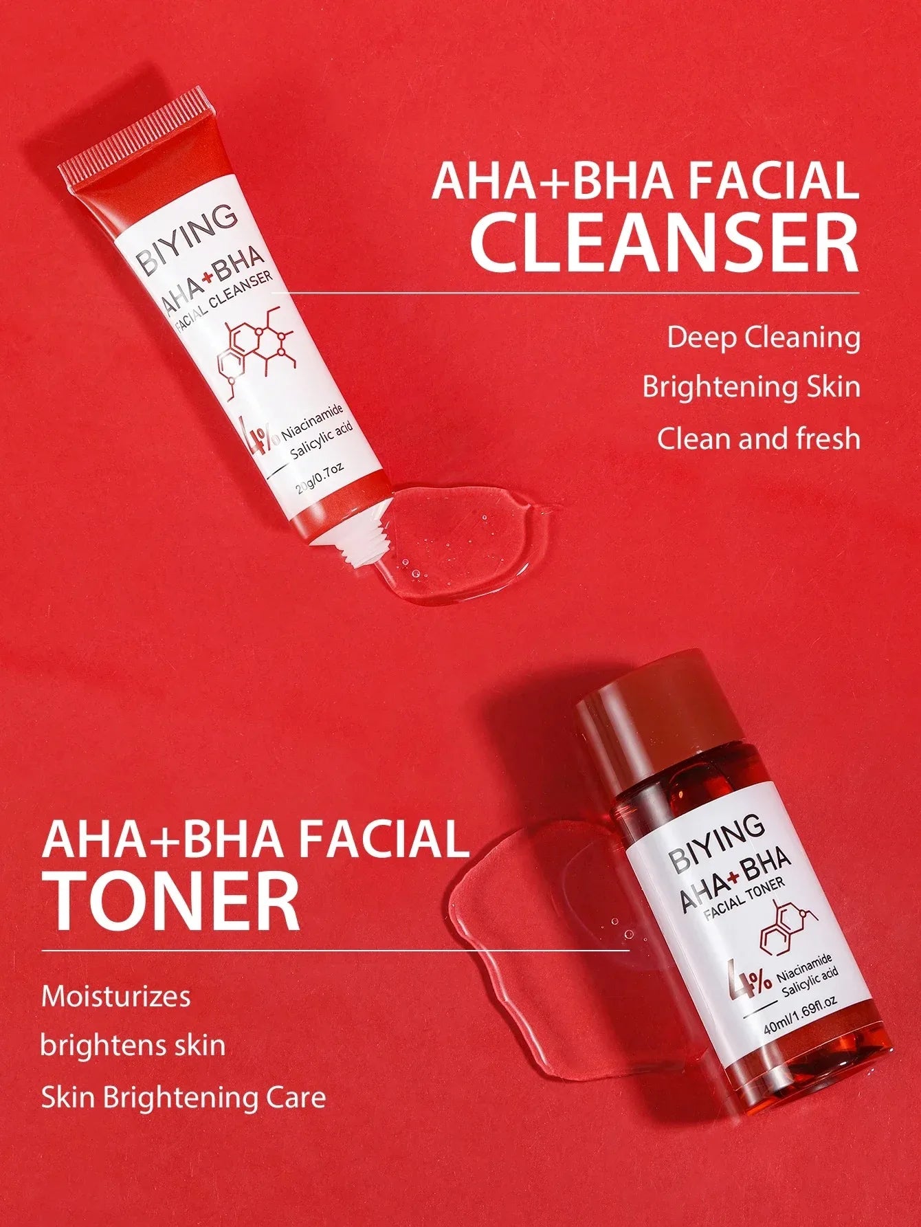 AHA BHA Korean Skin Care Complete Routine Set