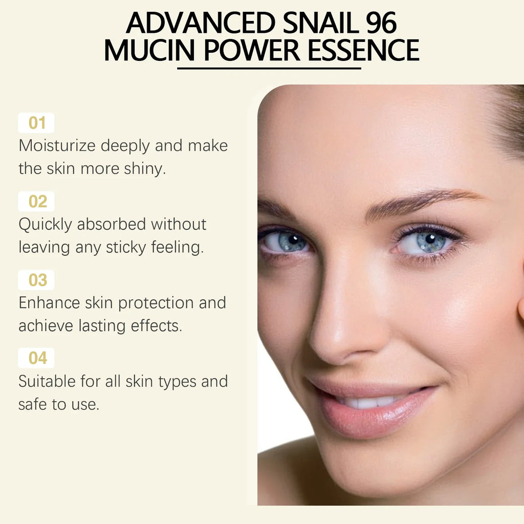 Advanced Snail 96 Mucin Power Essence — Brightening & Firming