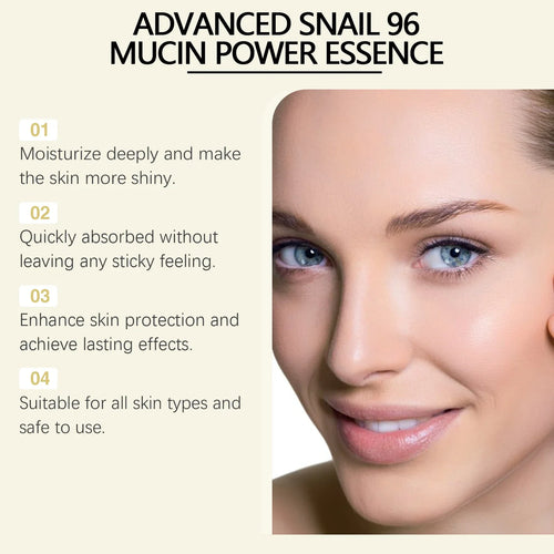 Advanced Snail 96 Mucin Power Essence — Brightening & Firming