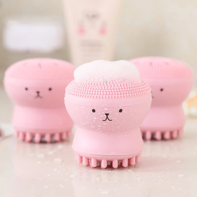 Mini Silicone Facial Cleansing Brush — Deep Pore Cleanser & Exfoliator