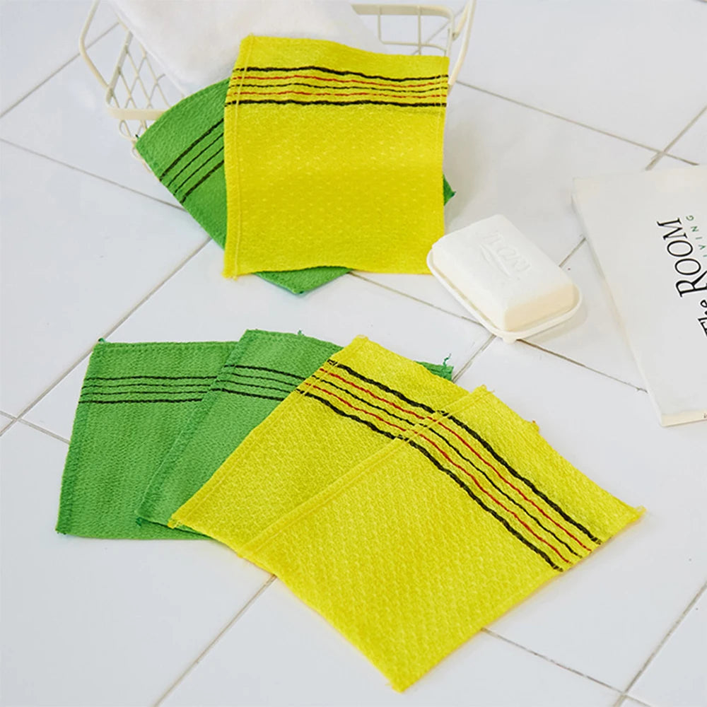 Korean Exfoliating Body Washcloth Set — 5 Pack