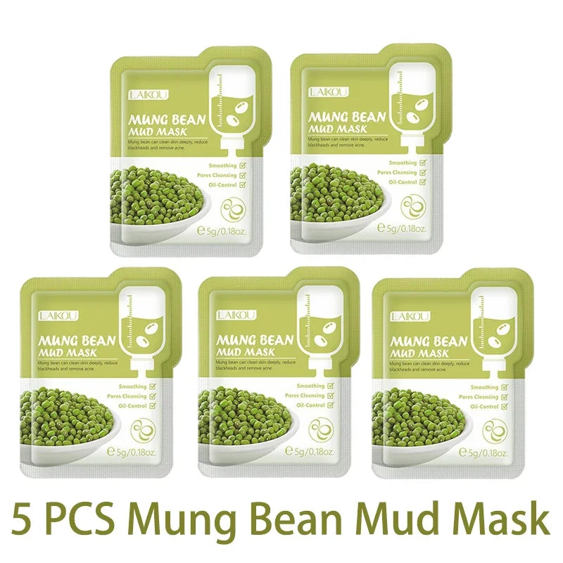LAIKOU Overnight Repair Sleeping Face Mask Set — 5 Pack
