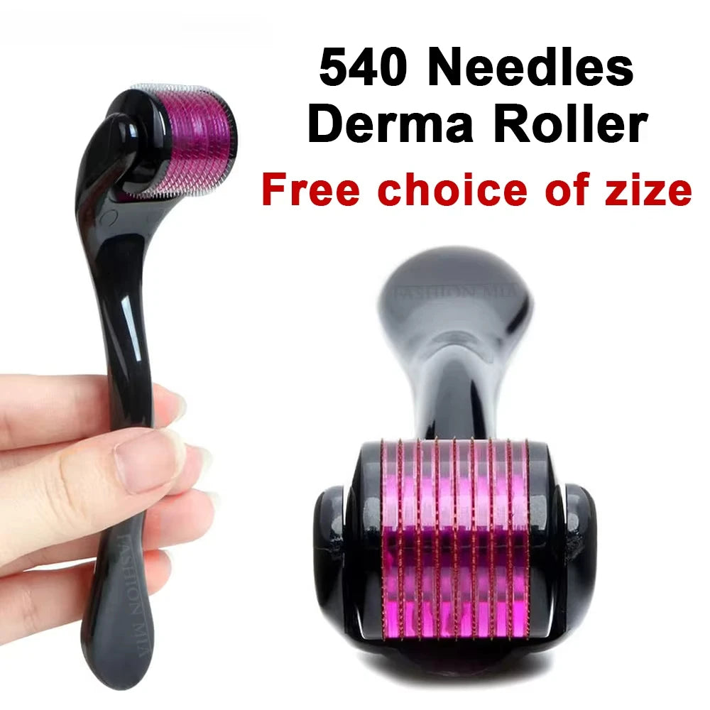 540 Microneedle Derma Roller — Collagen Boost for Face, Hair & Body