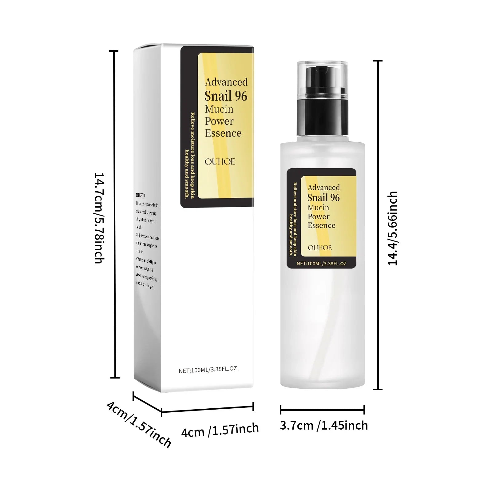 Advanced Snail 96 Mucin Power Essence — Brightening & Firming