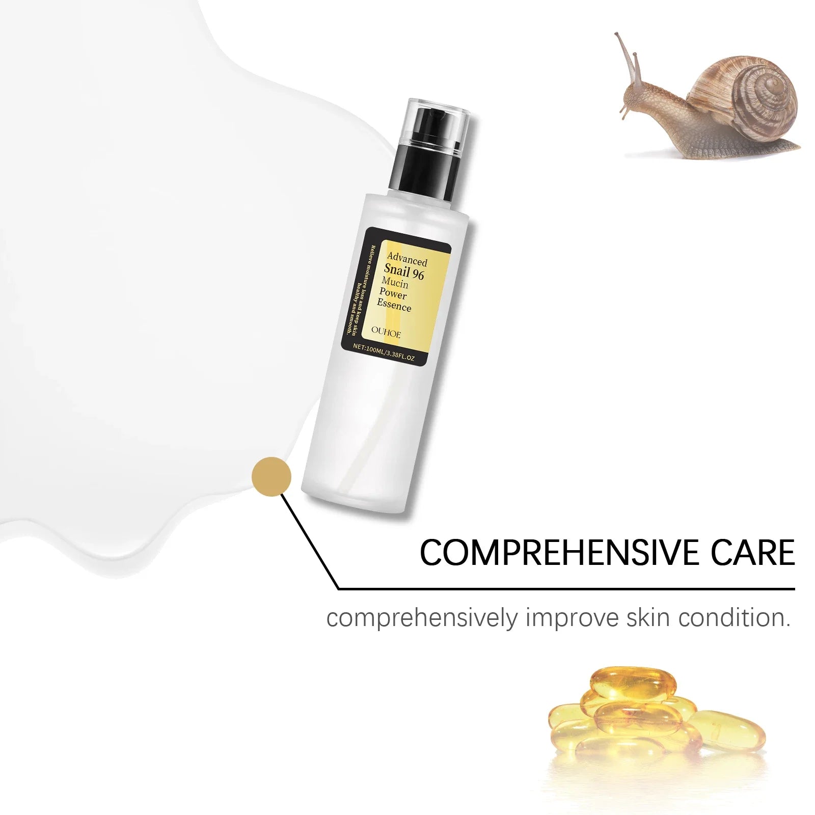 Advanced Snail 96 Mucin Power Essence — Brightening & Firming