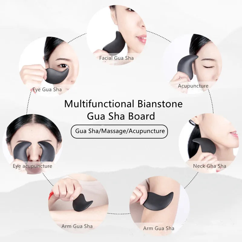 Rose Pink Gua Sha Facial Massage Board — Face, Neck & Body