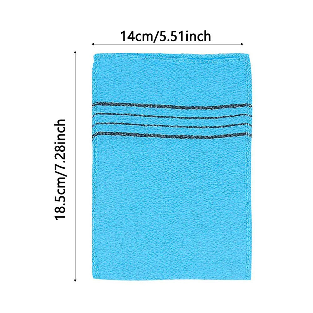 Korean Exfoliating Bath Towel Set — 5 Pack