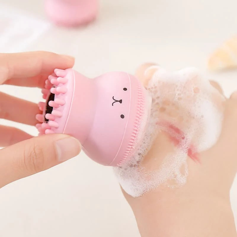 Mini Silicone Facial Cleansing Brush — Deep Pore Cleanser & Exfoliator