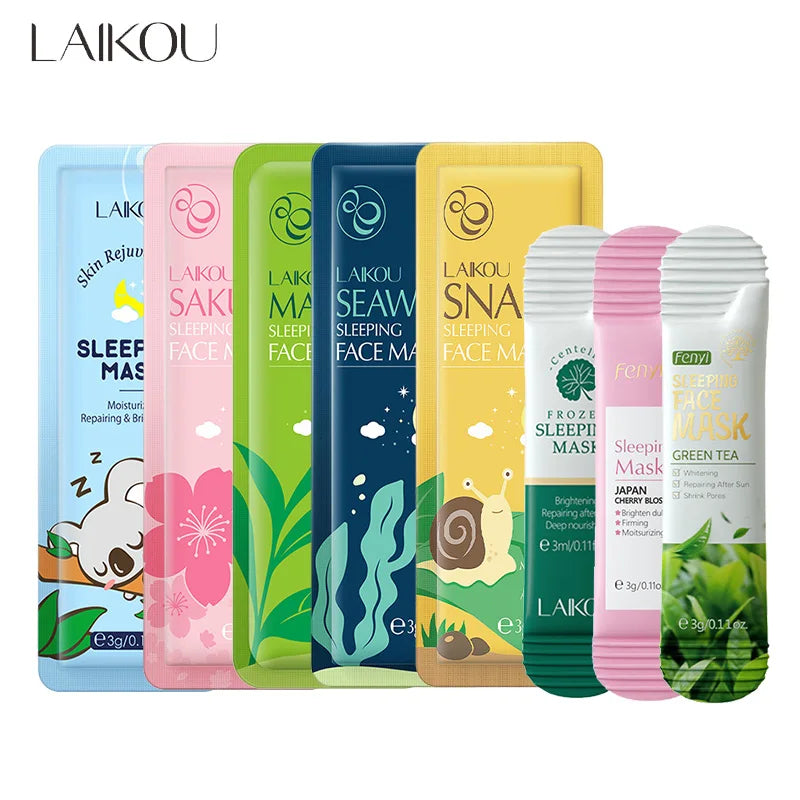 LAIKOU Moisturising Sleeping Face Mask Set — 8 Pack