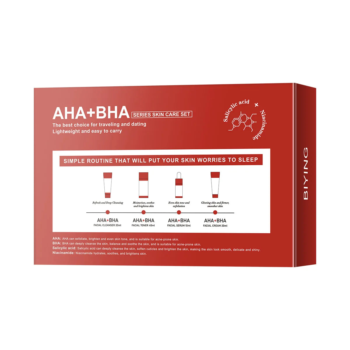 AHA BHA Korean Skin Care Complete Routine Set