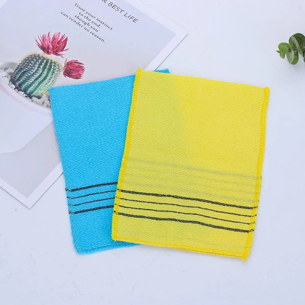 Korean Exfoliating Bath Towel Set — 5 Pack