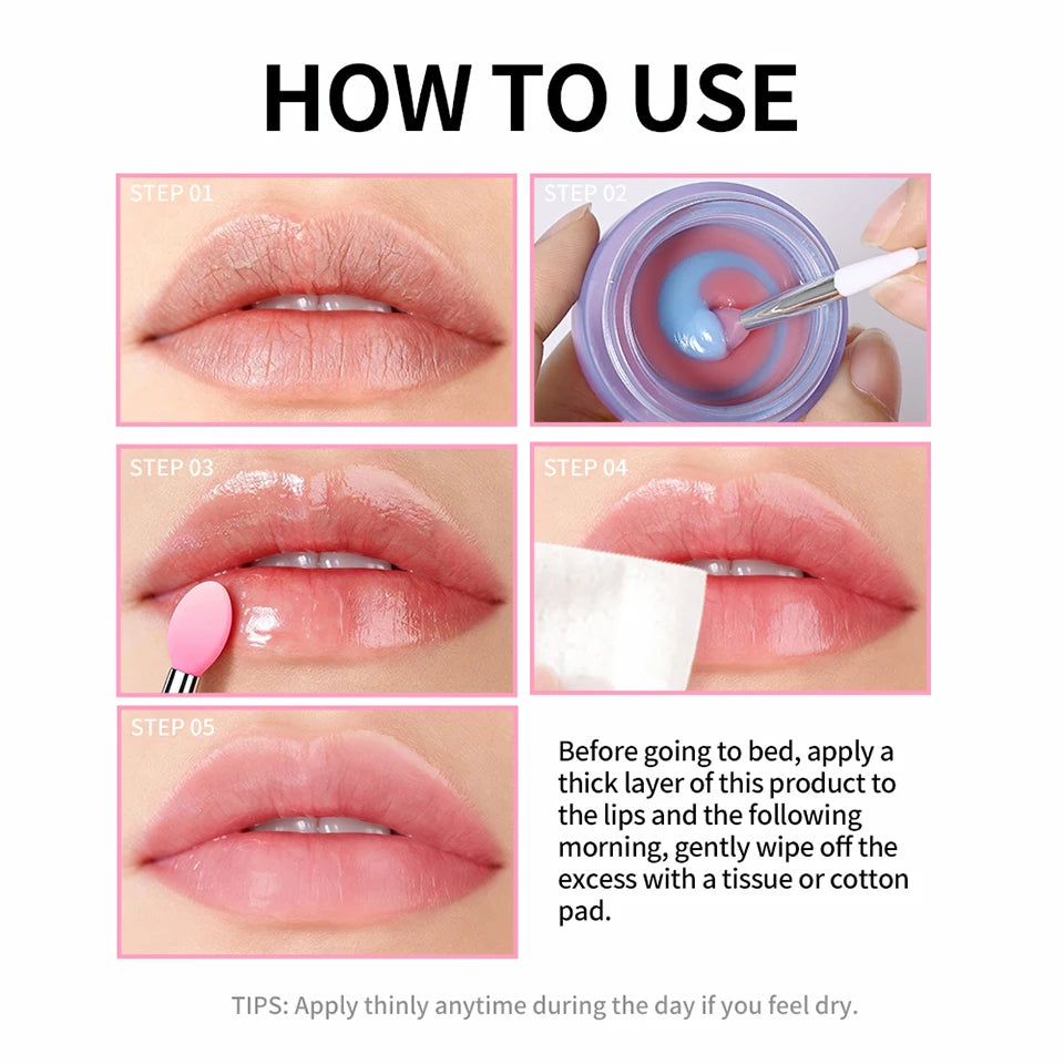 Blueberry Dual-Colour Overnight Lip Sleeping Mask