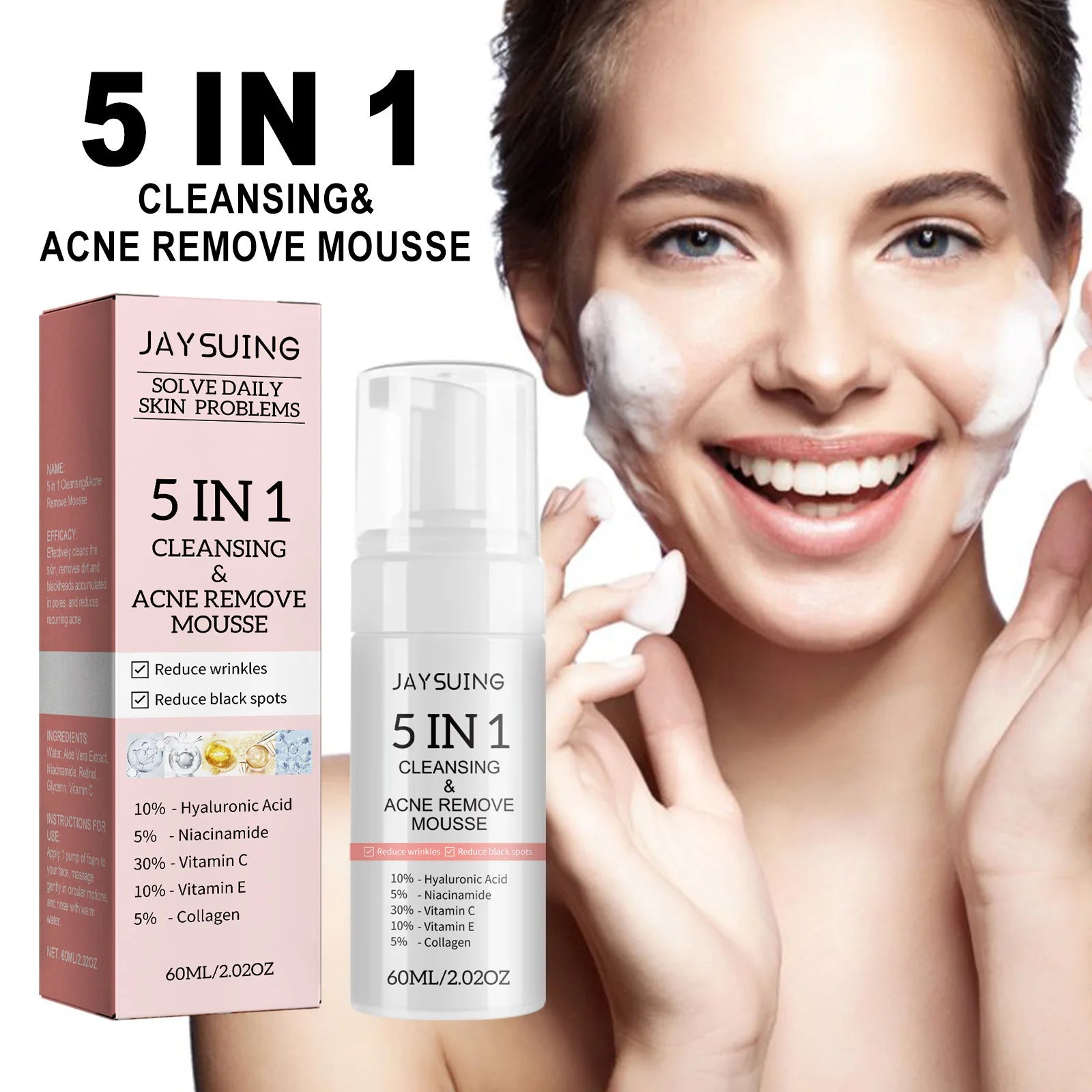 Hyaluronic Acid Pore-Refining Cleansing Mousse