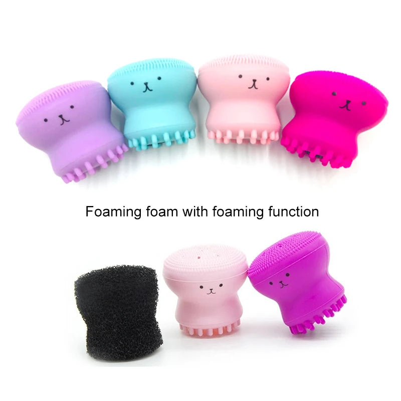 Mini Silicone Facial Cleansing Brush — Deep Pore Cleanser & Exfoliator