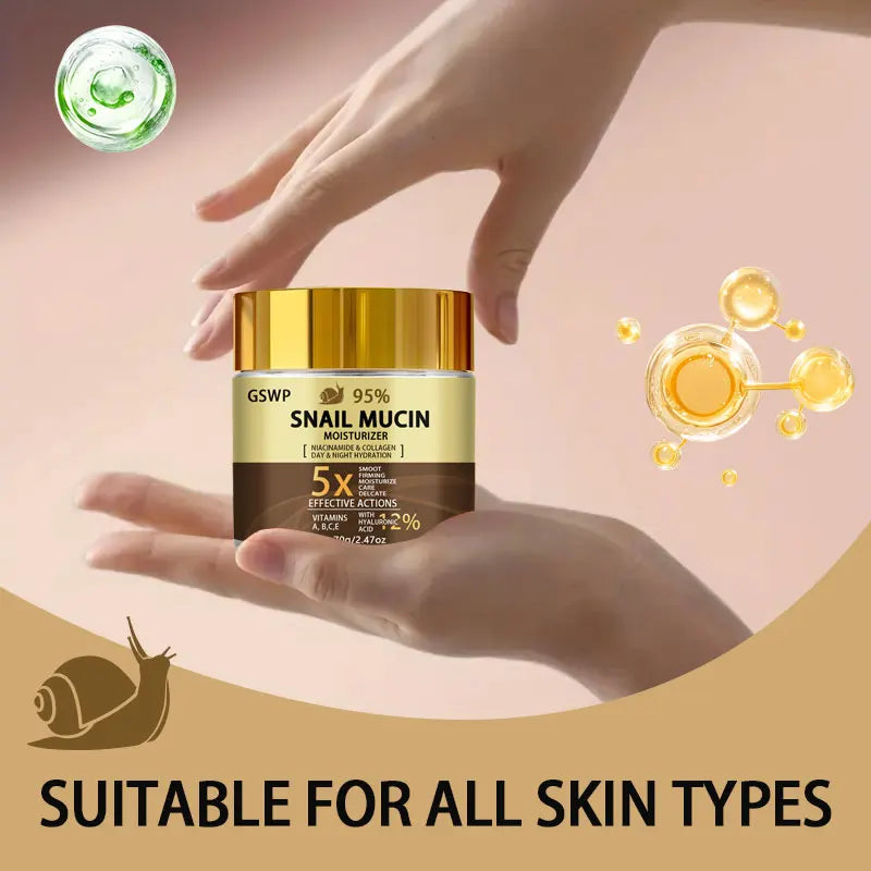 GSWP Snail Mucin 95% Day & Night Moisturising Cream
