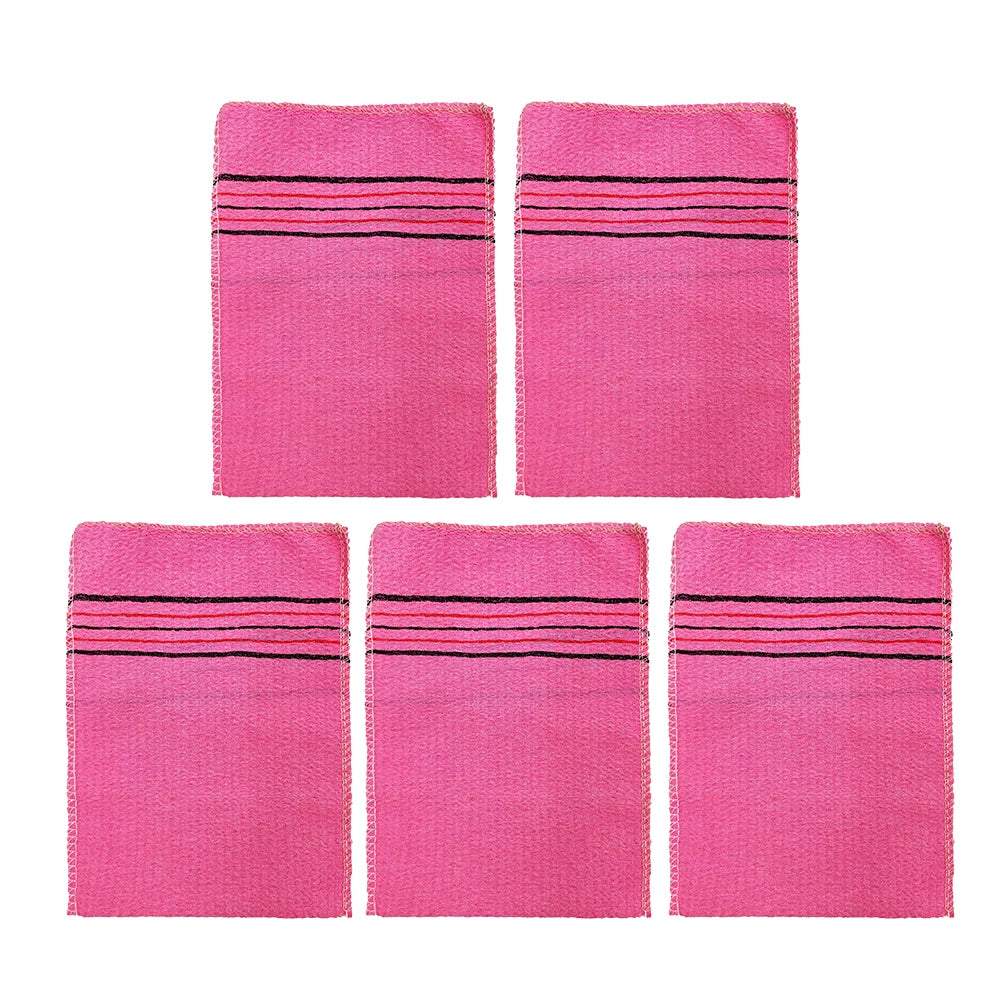 Korean Exfoliating Body Washcloth Set — 5 Pack