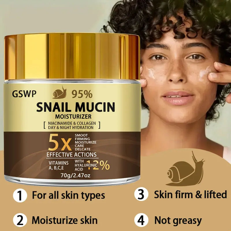 GSWP Snail Mucin 95% Day & Night Moisturising Cream
