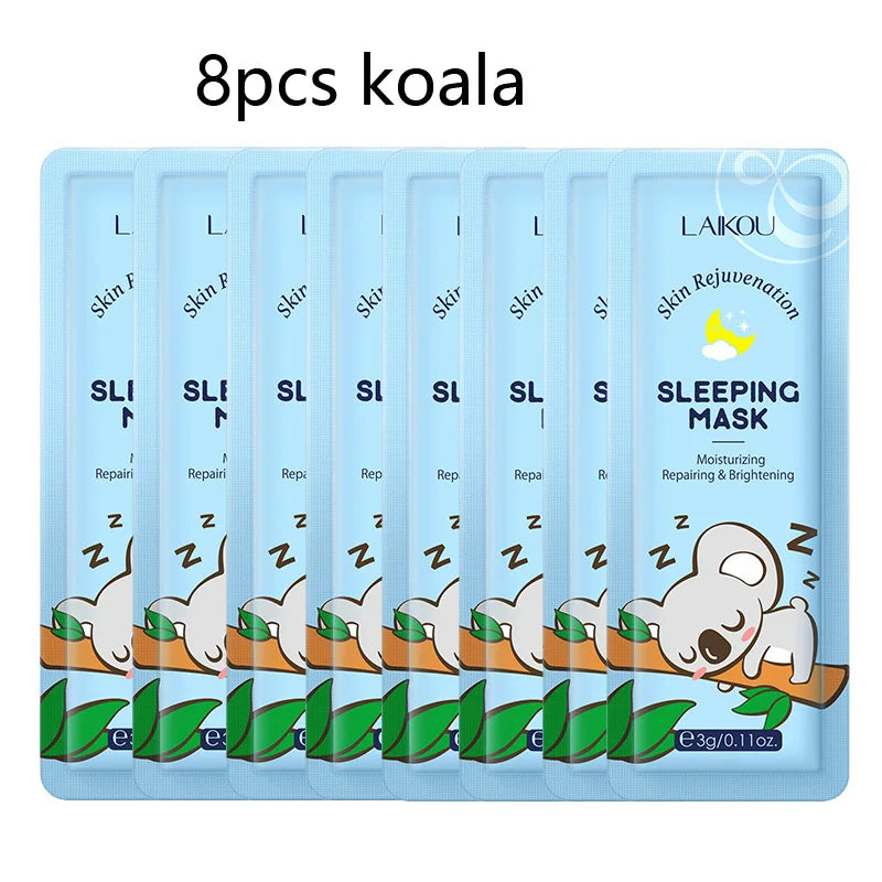 LAIKOU Moisturising Sleeping Face Mask Set — 8 Pack