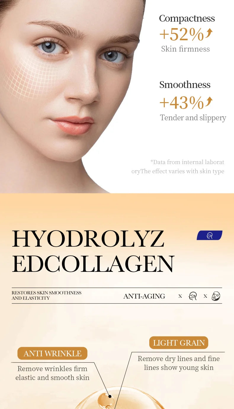 Korean Collagen Anti-Wrinkle Brightening Face Mask — 10 Pack