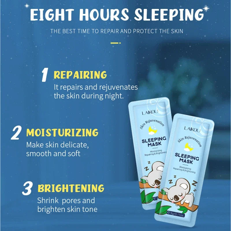 LAIKOU Overnight Repair Sleeping Face Mask Set — 5 Pack