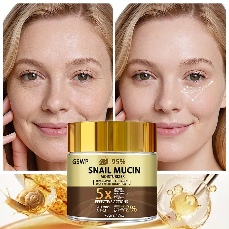 GSWP Snail Mucin 95% Day & Night Moisturising Cream