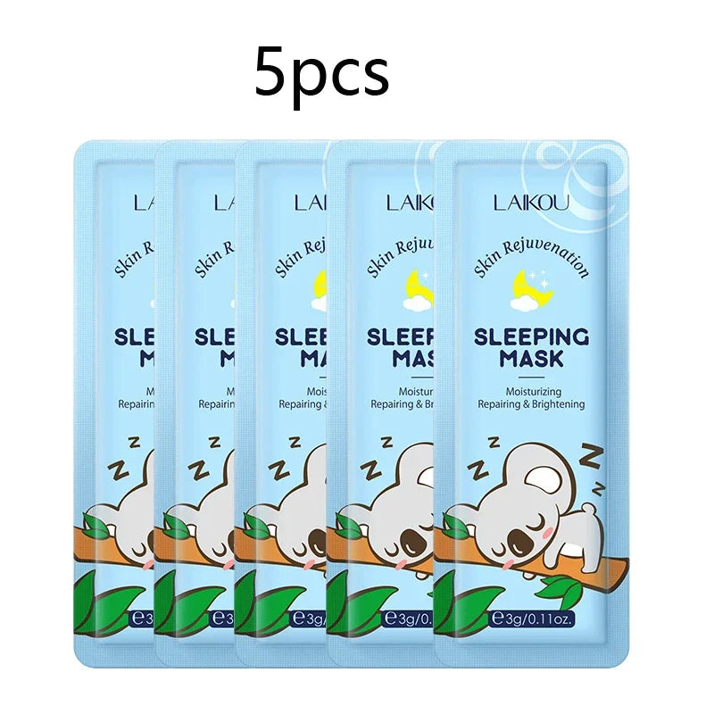 LAIKOU Overnight Repair Sleeping Face Mask Set — 5 Pack