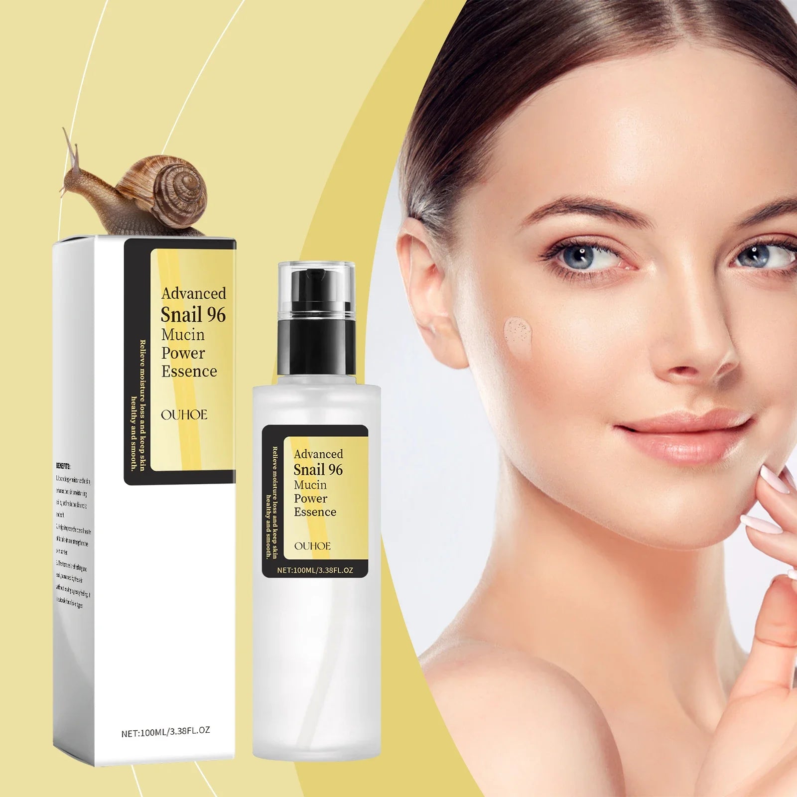 Advanced Snail 96 Mucin Power Essence — Brightening & Firming