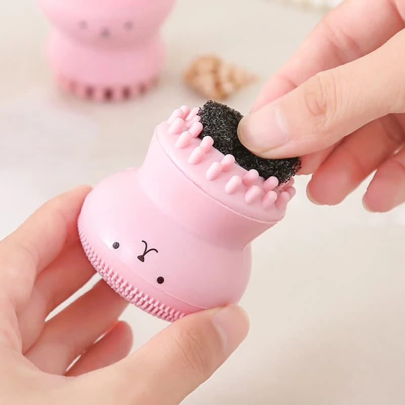 Mini Silicone Facial Cleansing Brush — Deep Pore Cleanser & Exfoliator