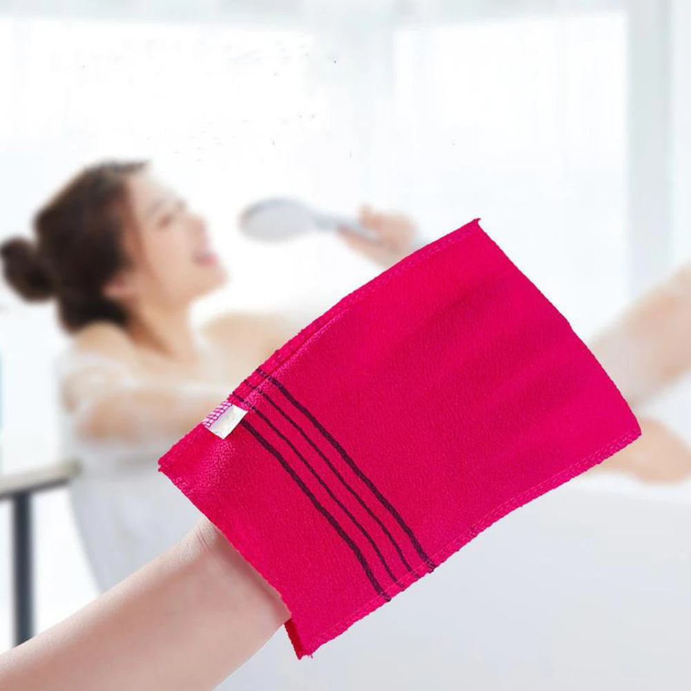 Korean Exfoliating Bath Towel Set — 5 Pack