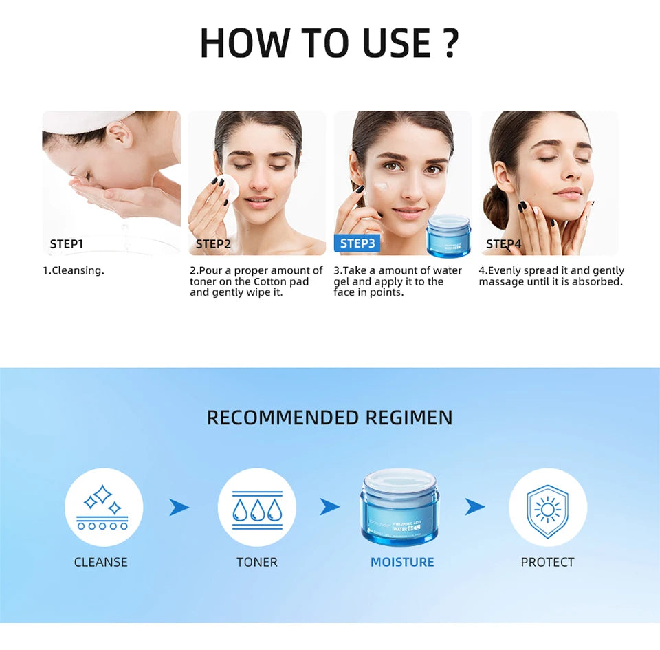 Hyaluronic Acid Gel Cream — Deep Hydration Face Moisturiser