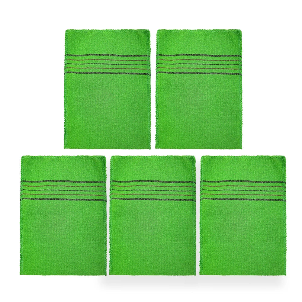 Korean Exfoliating Body Washcloth Set — 5 Pack