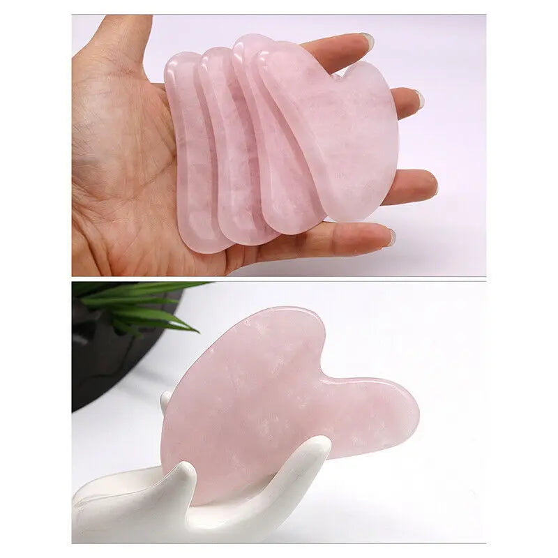 Rose Pink Gua Sha Facial Massage Board — Face, Neck & Body