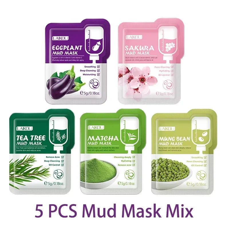 LAIKOU Overnight Repair Sleeping Face Mask Set — 5 Pack