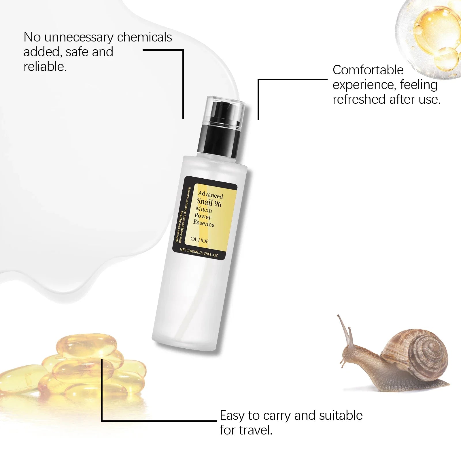 Advanced Snail 96 Mucin Power Essence — Brightening & Firming