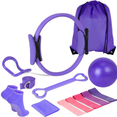 13-Piece Yoga & Pilates Complete Set — Home Workout Kit for Women